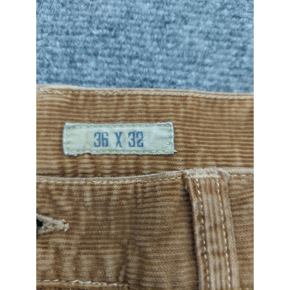 Vtg Polo Ralph Lauren Corduroy Pants Mens 34x28 Brown‎ Chino Tag size 36x32 - Picture 4 of 14